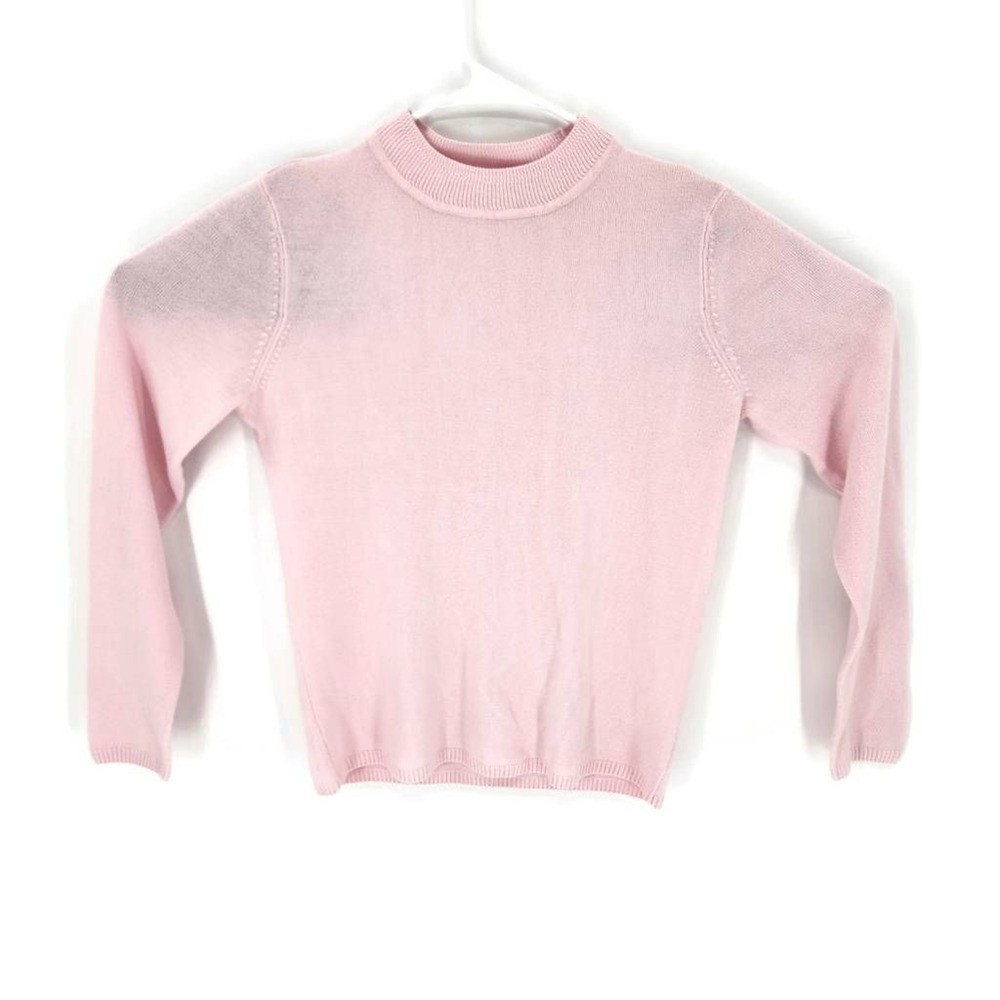 Kim Rogers Womens Pullover Sweater Pink Long Sleeve Crew Neck Tight Knit S